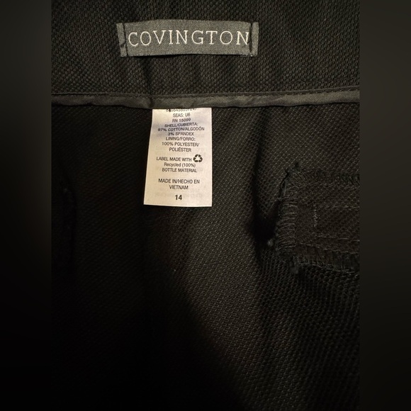 NWT Covington Black Dress Pants Straight-Leg - Picture 6 of 7